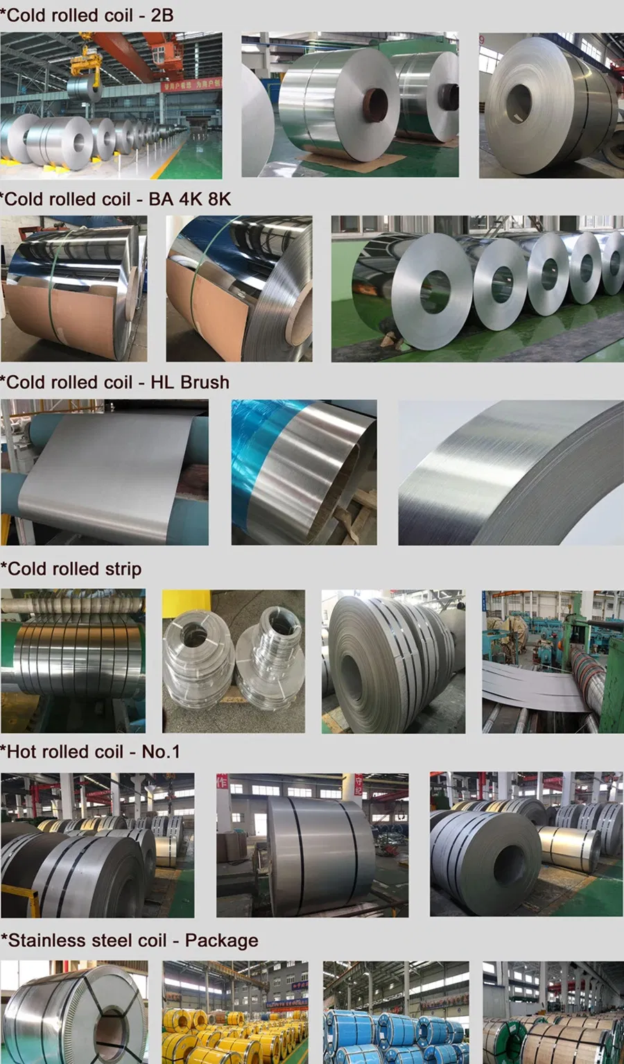 0.3*1000*1500mm 316 لفاف من الفولاذ المقاوم للصدأ لفاف واحد وزن 5-8 طن 1