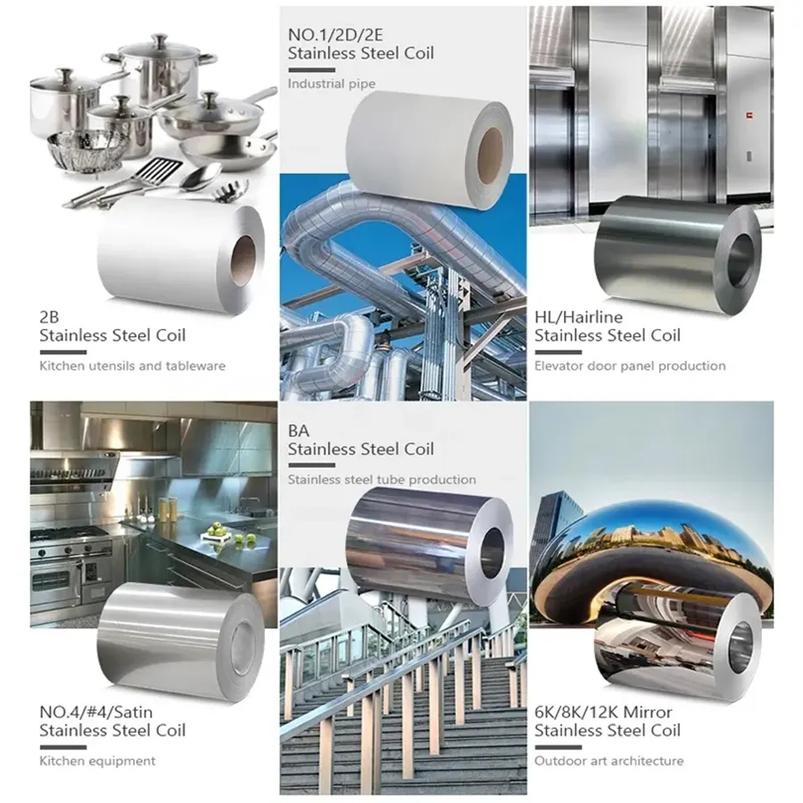 0.3*1000*1500mm 316 لفاف من الفولاذ المقاوم للصدأ لفاف واحد وزن 5-8 طن 2